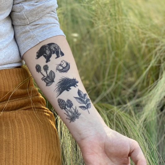 Forest Forage Temporary Tattoo