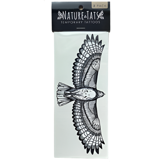 Hawk Temporary Tattoo