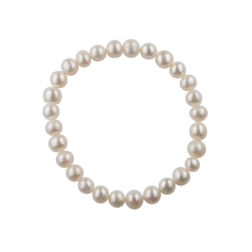 Alpine Glow Natural White Stretch Bracelet