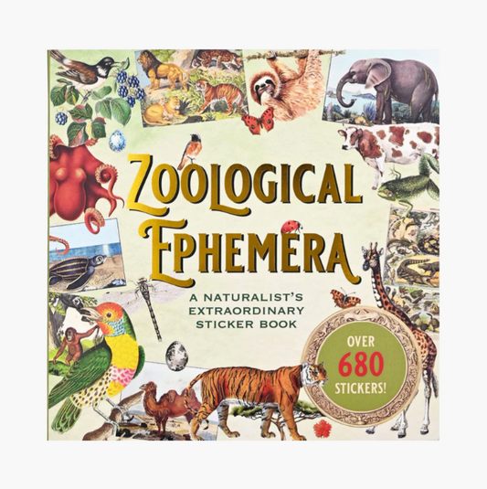 Zoological Ephemera Sticker Book