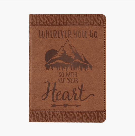 Journal Wherever You Go, Go With All Your Heart Artisan