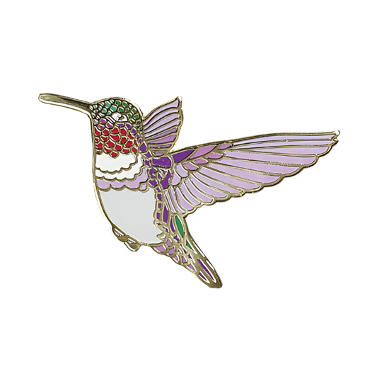 Hummingbird Enamel Pin