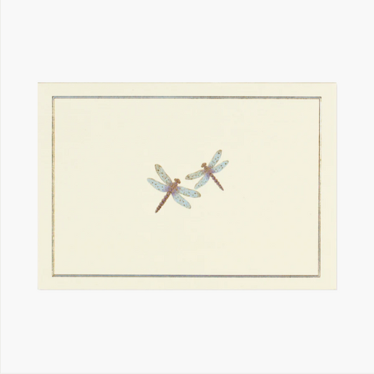 Blue Dragonflies Note Cards