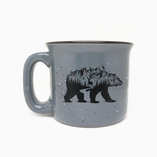 Mountain Bear Ceramic Coffee Mug