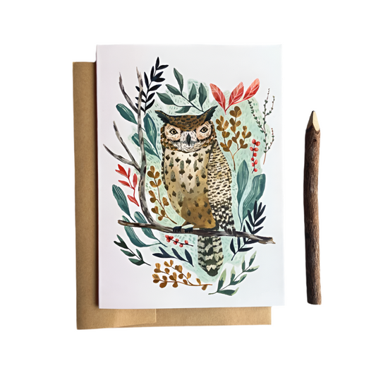 Flora Owl Card