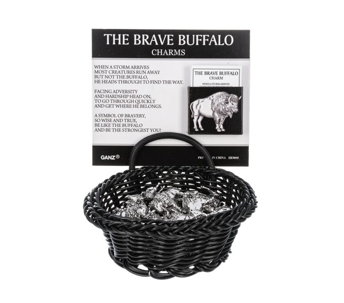 Buffalo Charms in a Basket