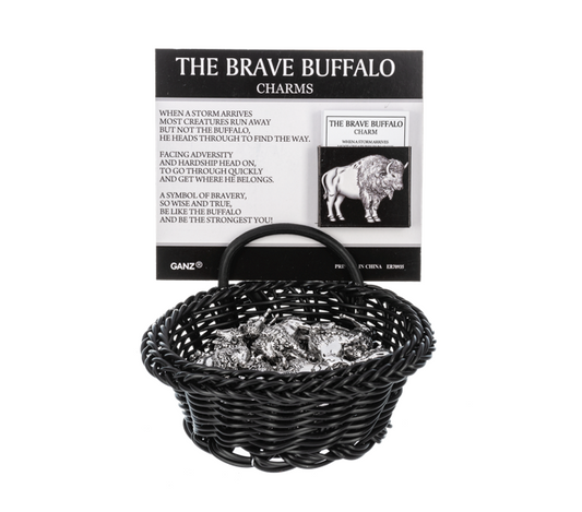 Buffalo Charms in a Basket