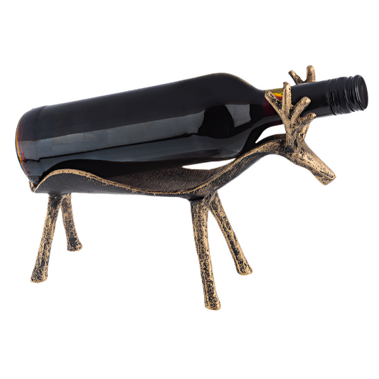 Gold Deer Wine Holder