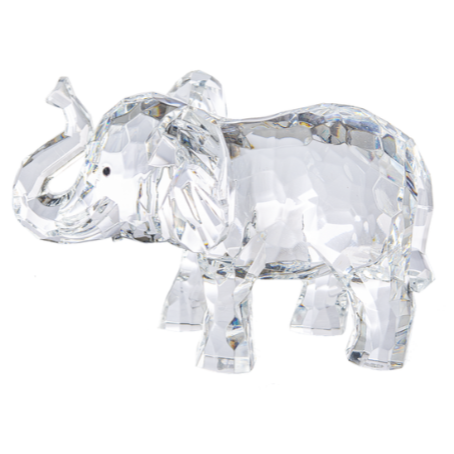 Elephant Crystal Figure
