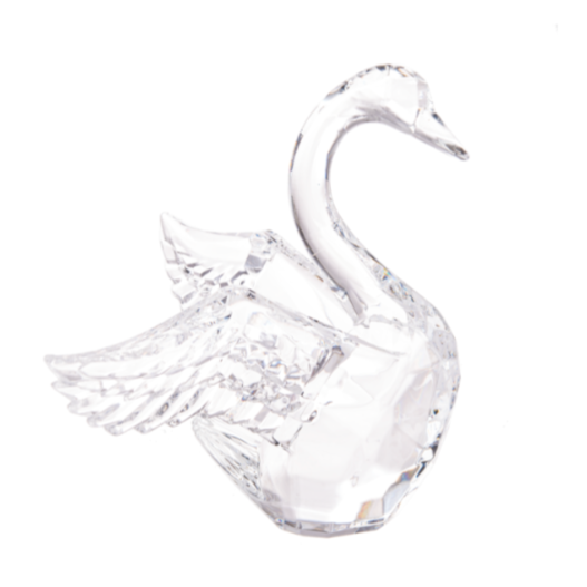 Clear Swan Figurine