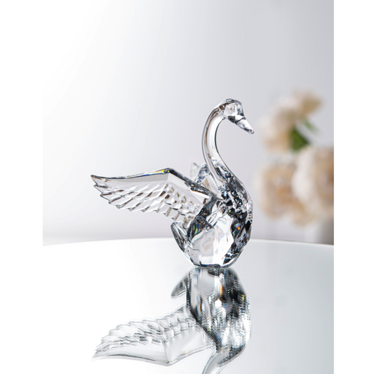 Clear Swan Figurine