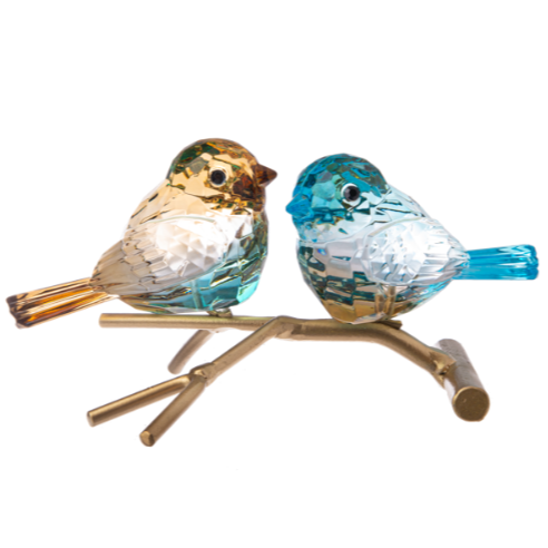 Graceful Birds on Branch