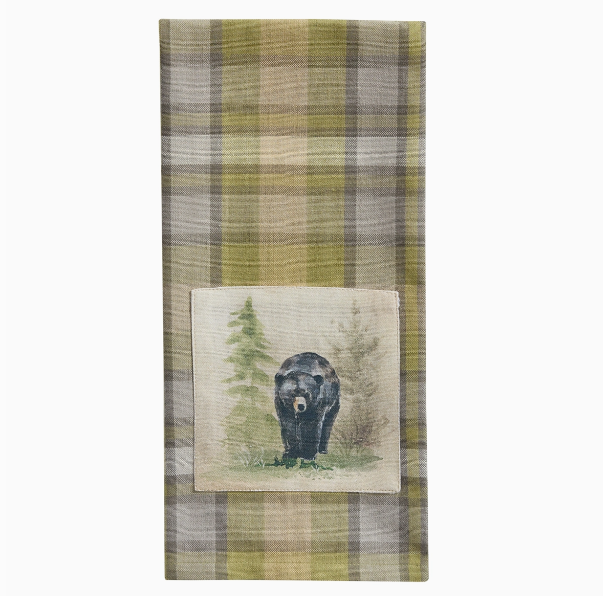 Boulder Lodge Plaid Decorative Dishtowel