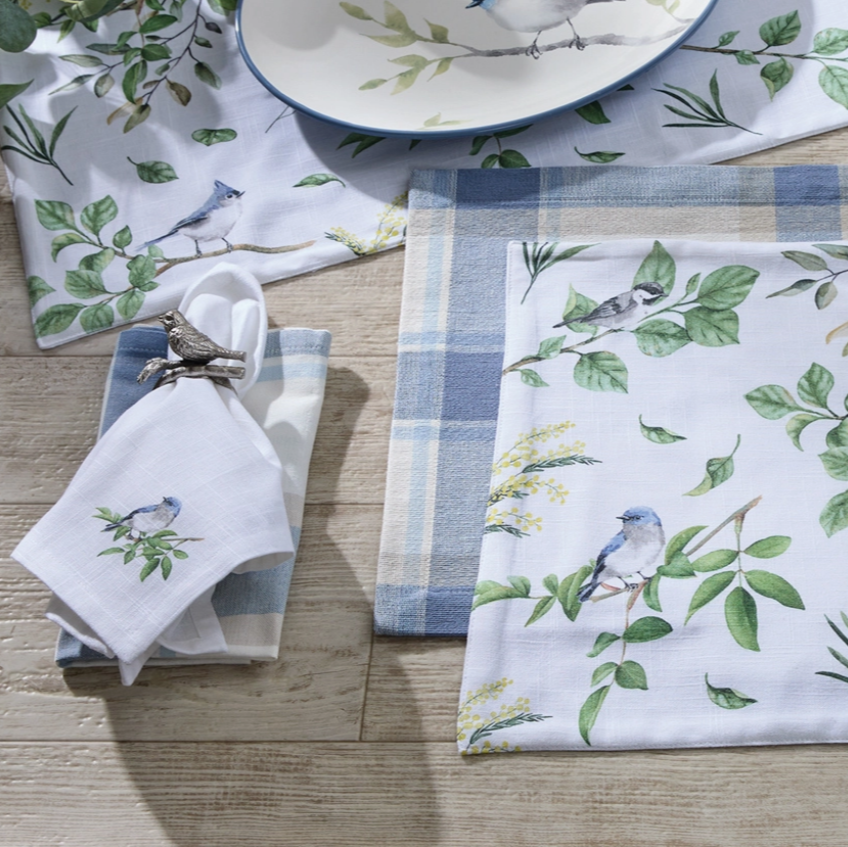 Songbird Napkin Ring-Silver