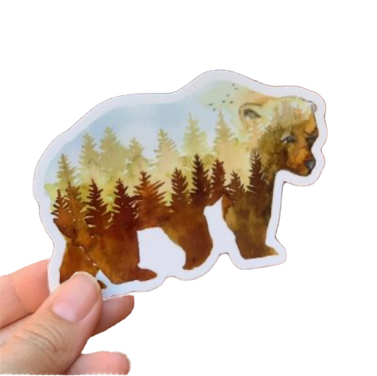 Bear Vinyl Sticker