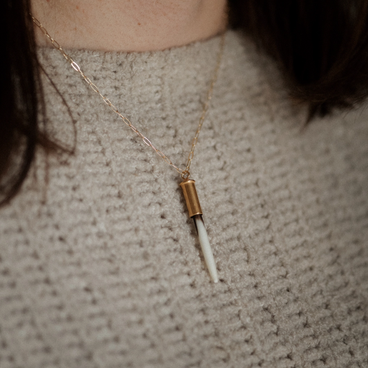 Quill Necklace - 18" Demi-Fine Gold