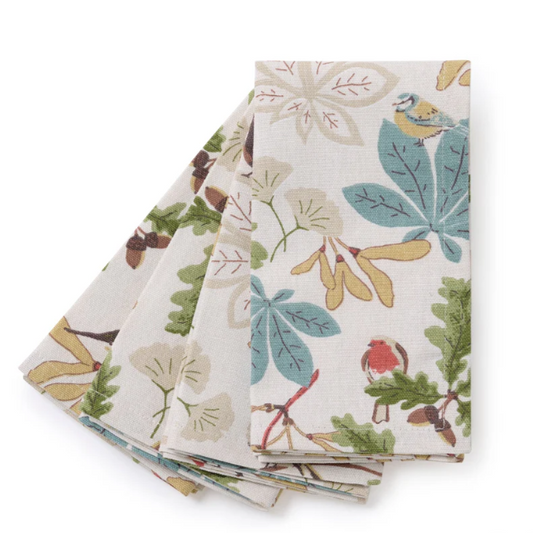 Orchard Birds Napkins (Set of 4)