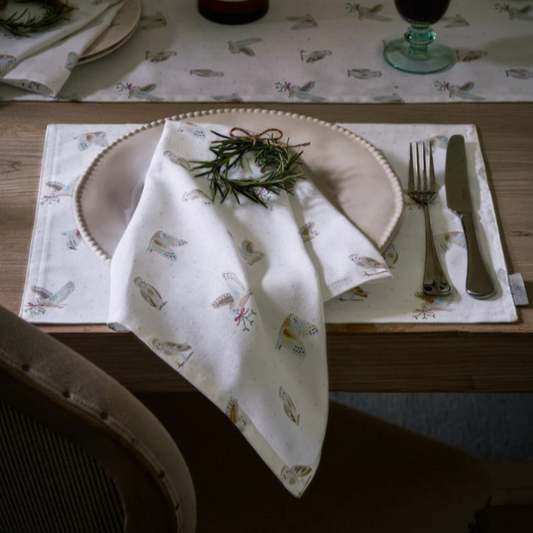 Snowy Owls Napkins (Set of 4)