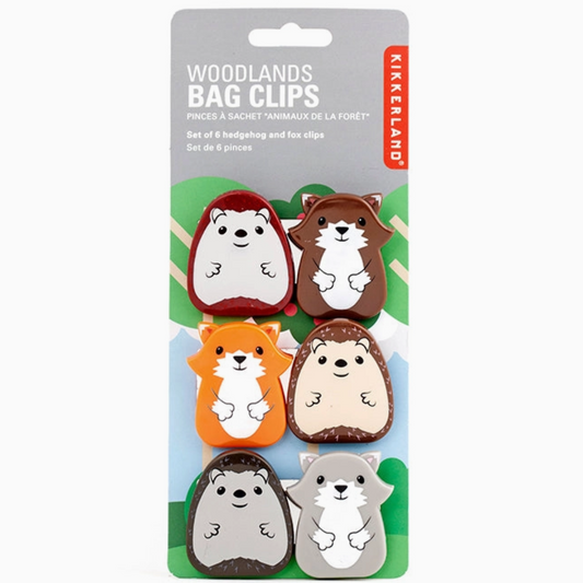 Woodland Bag Clips Set of 6