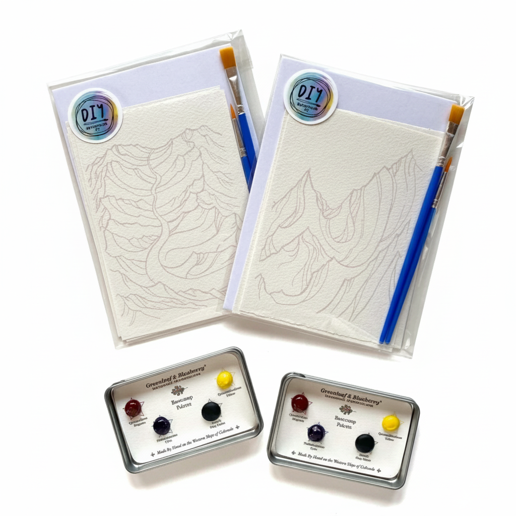 Diy Watercolor Kit : Mini Mountains