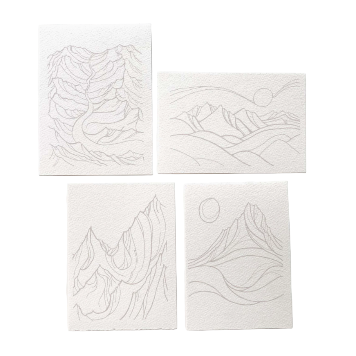 Diy Watercolor Kit : Mini Mountains