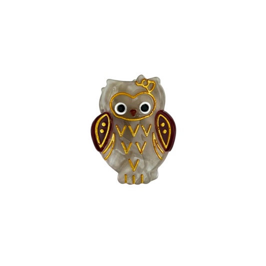 Cute Mini Owl Hair Claw Clip