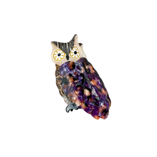 Owl Hair Claw Clip