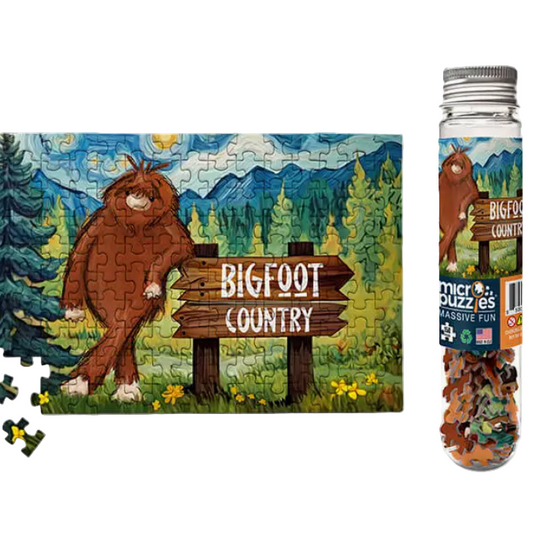Bigfoot Country - Sasquatch Yeti Camping Wilderness Puzzle
