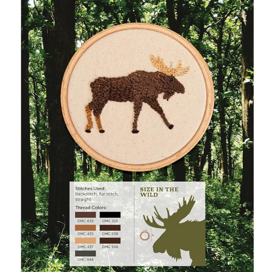 The Field Guide to Embroidery: 52 North American Animal and Plant Designs for Nature Lovers (Beginner-Friendly, Step-by-Step Wildlife Patterns with ... Manatees, Bears, Moose, Flowers, and More)