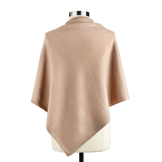 Side Button Wrap Poncho