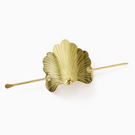Sayuri Ginkgo Leaf Hair Pin - Gold