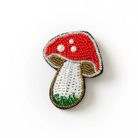 Bala Mani Beaded Brooch Pin