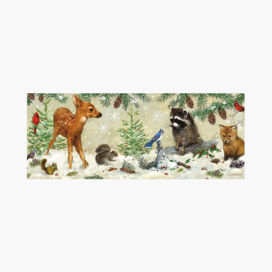 Winter Forest Friends Panoramic Boxed Holiday Cards