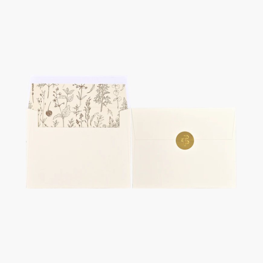 Wildflowers Premium Thank You Note Cards