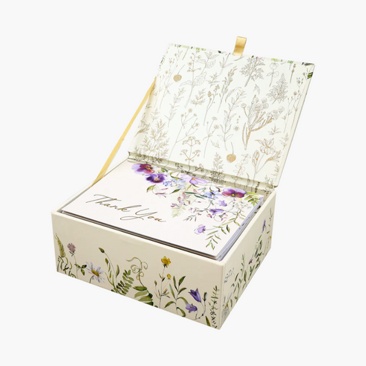 Wildflowers Premium Thank You Note Cards