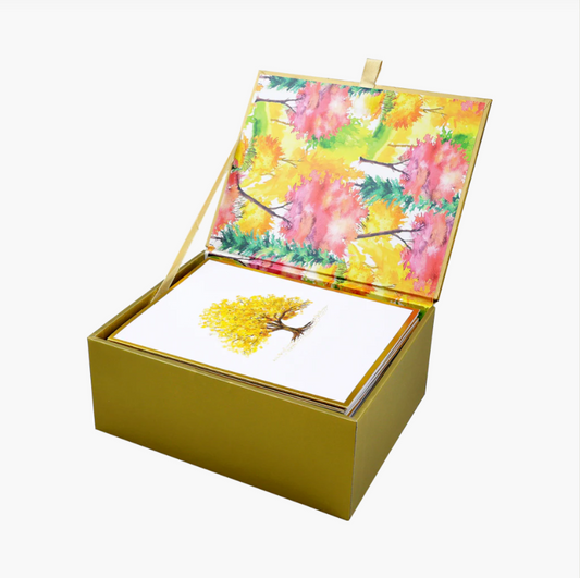 Watercolor Trees Premium Note Cards