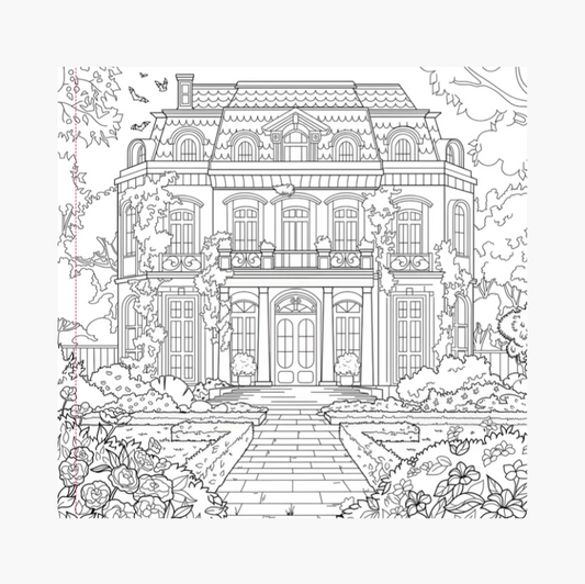 Goth Garden Adult Coloring Book