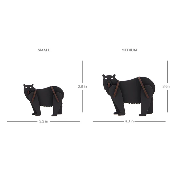 Black Bear Wooden Kit Set