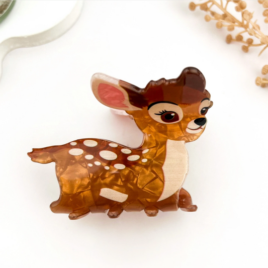 Calm Deer Animal Printed Hair Claw Clip
