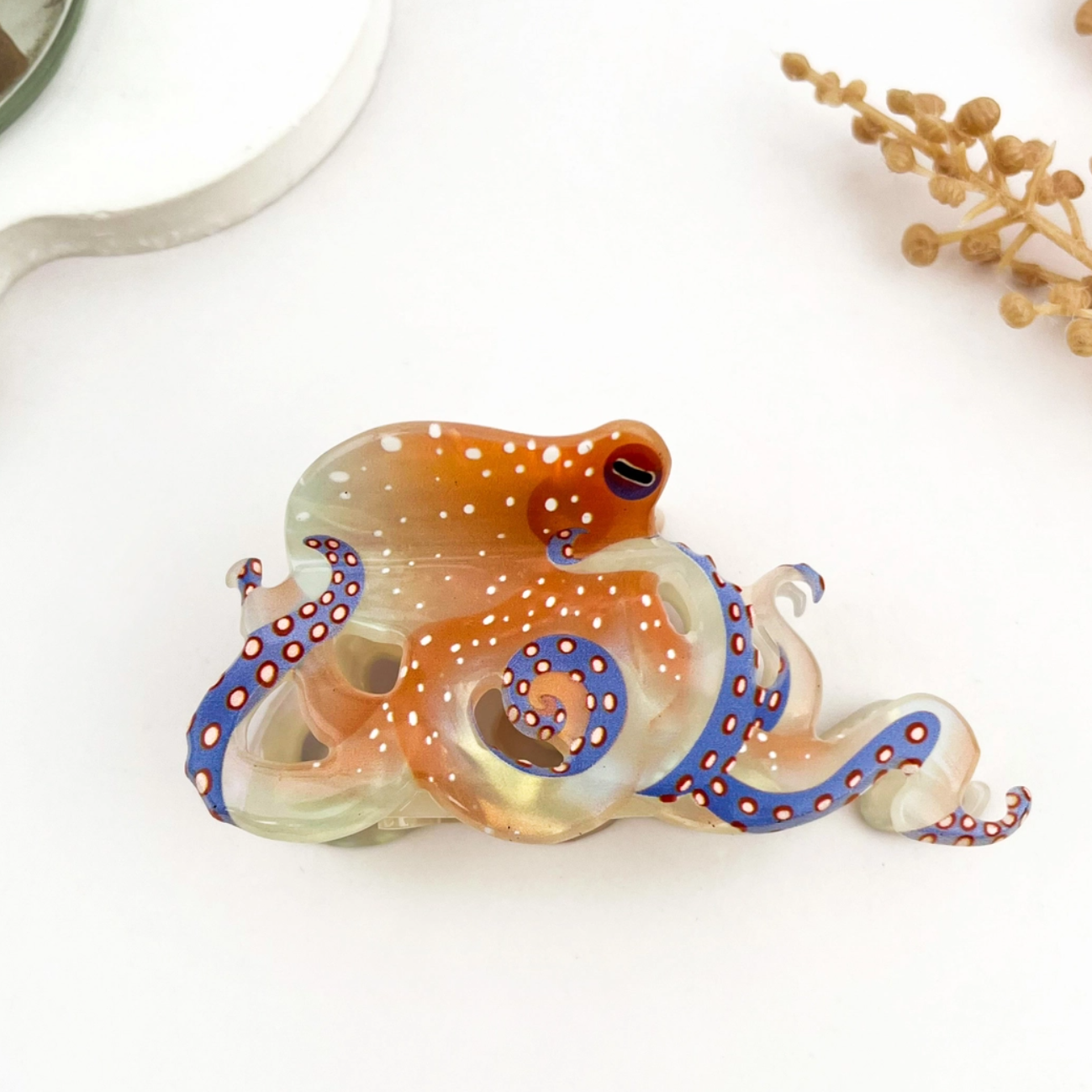 Octopus Ocean Animal Hair Claw Clip