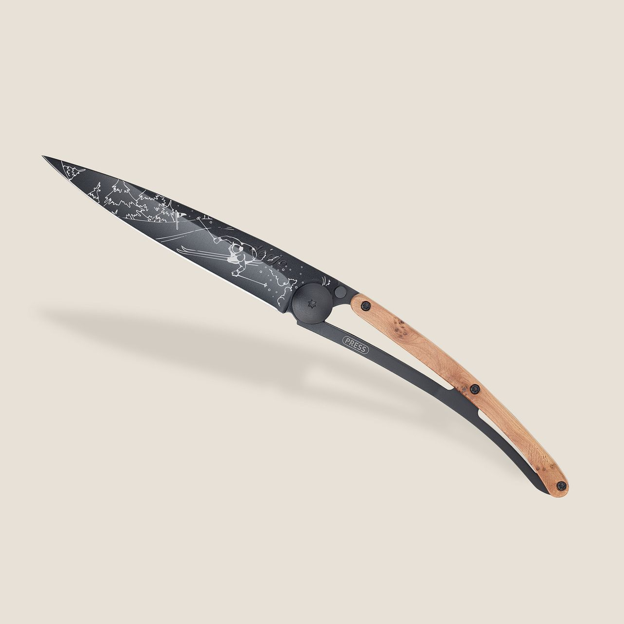 Knife - Juniper wood / Ski