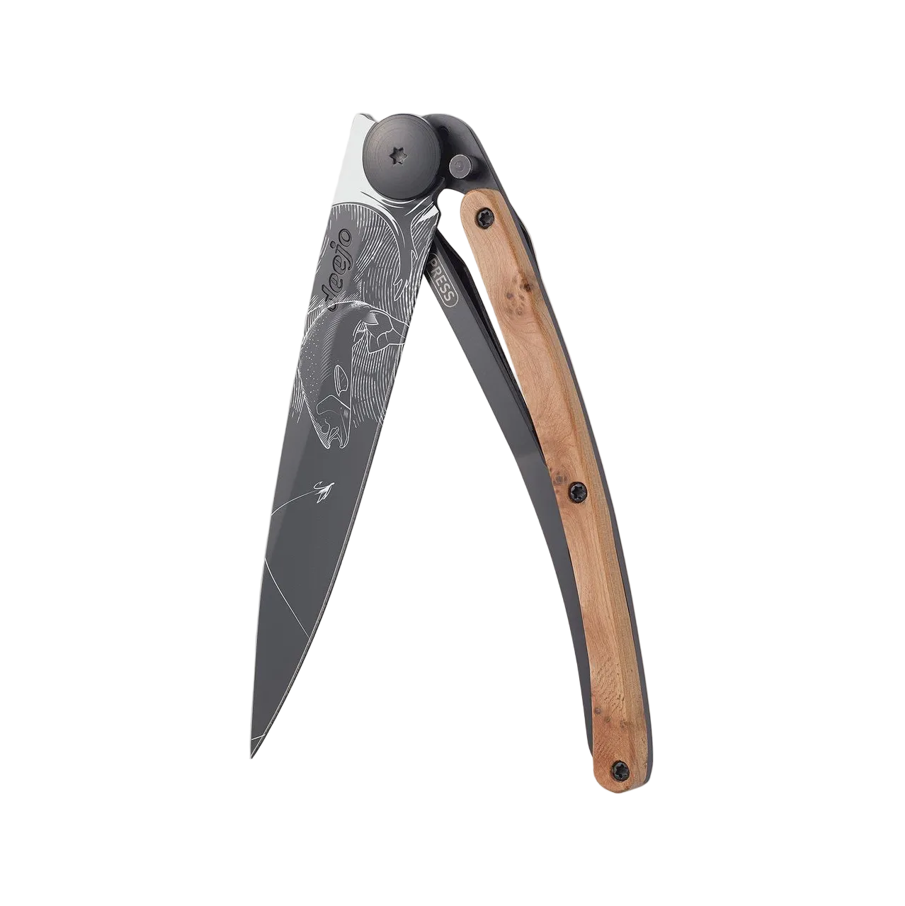 Knife - Juniper wood / Trout