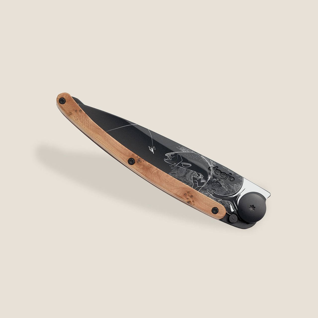 Knife - Juniper wood / Trout