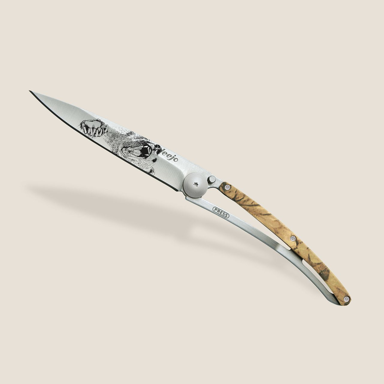 Knife - Brown camo / Grizzly