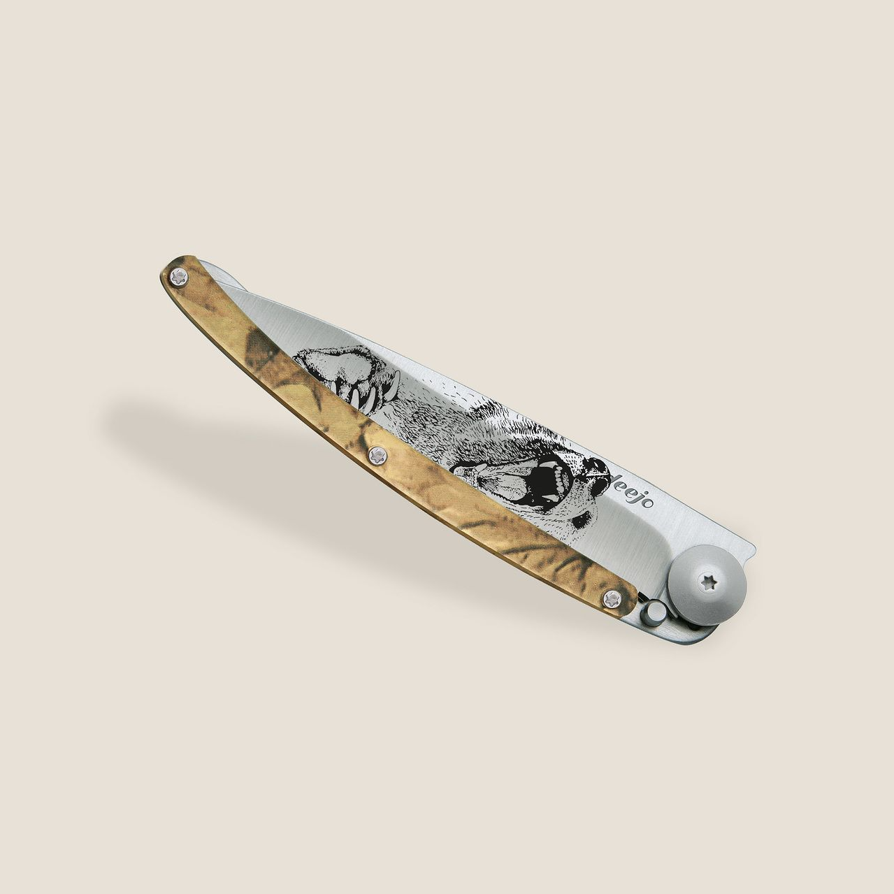 Knife - Brown camo / Grizzly