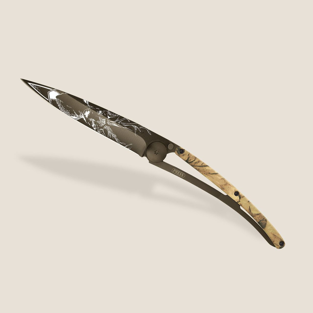 Knife - Brown camo / Deer