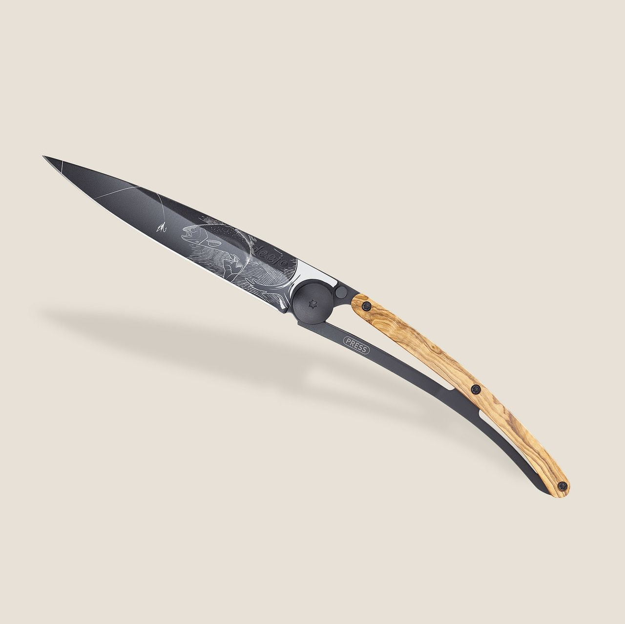 Knife - Olive wood / Trout