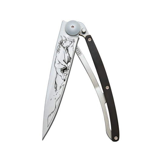 Knife - Ebony wood / Bull