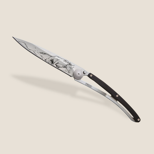 Knife - Ebony wood / Bull