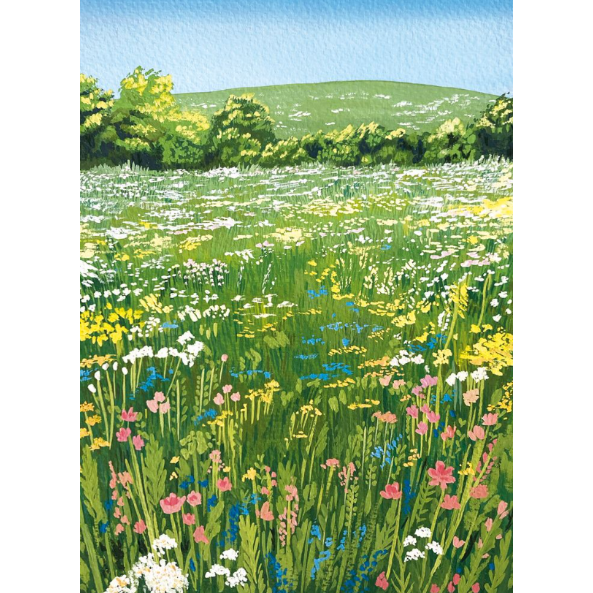 Wildflowers Blank Greeting Card